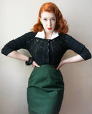 Spiderweb Black & Gold Cardigan