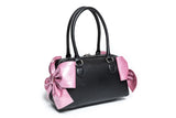 Pink & Black Double Bow Tote