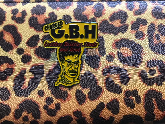 GBH Leather Bristles Studs & Acne Logo Pin