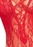 Drive Me Wild Red Lace Teddy