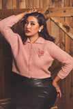 Venomous Love Collared Cropped Sweater