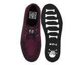 Burgundy Suede Creeper Sneaker