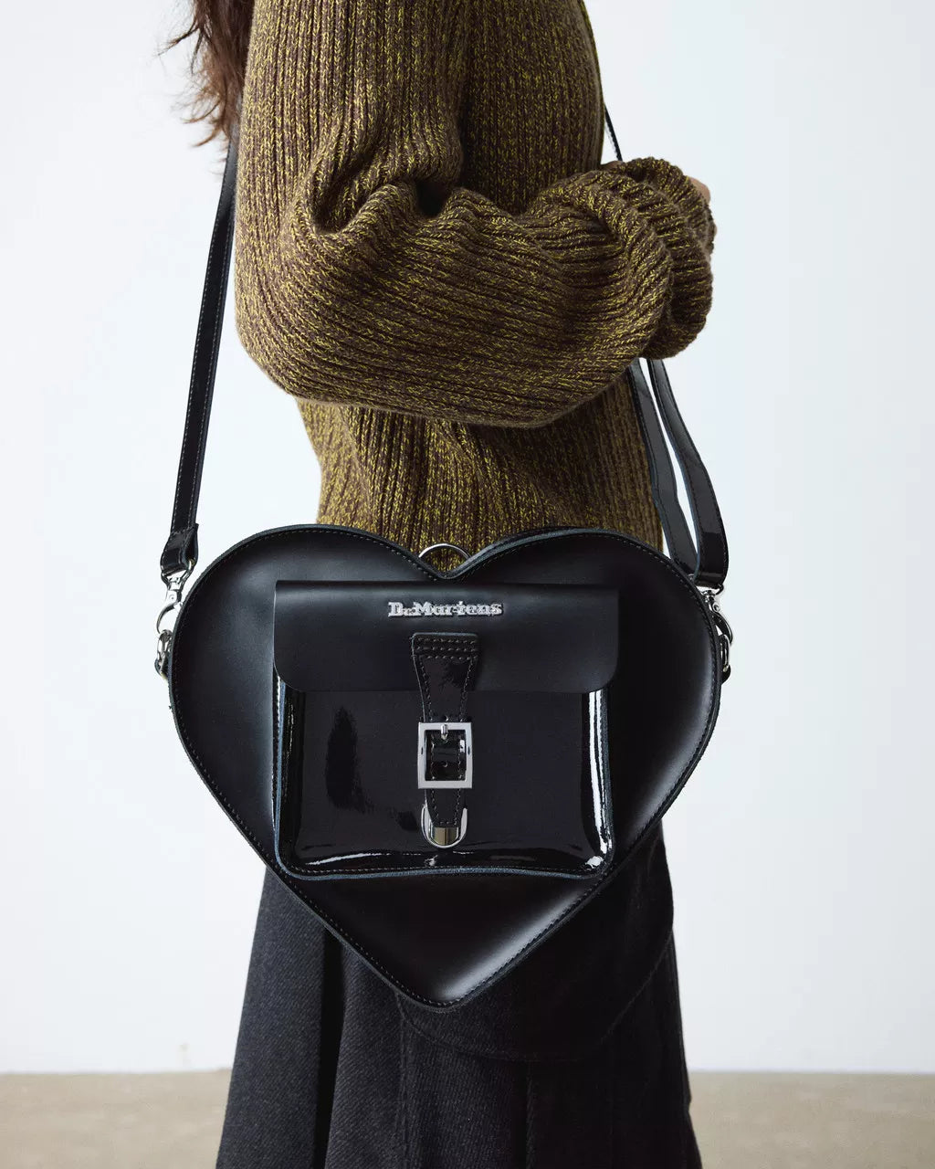 dr martens kiev leather backpack Dr. Martens Heart Shaped Hardware Kiev Leather Bag – DeadRockers