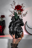 Black Anatomic Heart Vase