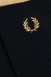 Fred Perry Tipped Sports Socks Black / Champagne