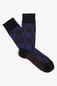 Fred Perry Dark Blue  Check Socks