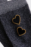 Fred Perry Amy Winehouse Lurex Black Glitter Socks
