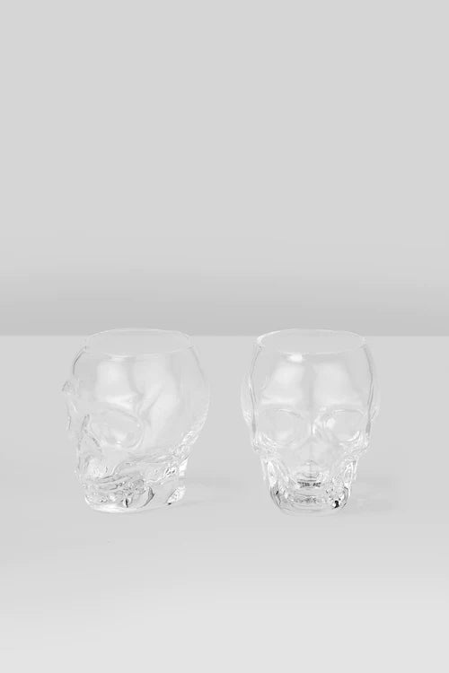 Clear Skull Shot Glasses Set