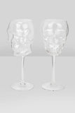 Clear Skull Wine Glasses