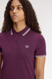 Fred Perry Twin Tipped Polo Dress Plum
