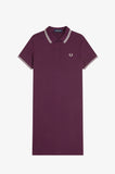Fred Perry Twin Tipped Polo Dress Plum