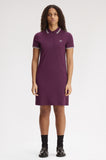 Fred Perry Twin Tipped Polo Dress Plum