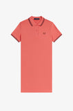 Fred Perry Twin Tipped Polo Dress Strawberry // Oxblood