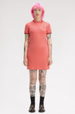Fred Perry Twin Tipped Polo Dress Strawberry // Oxblood
