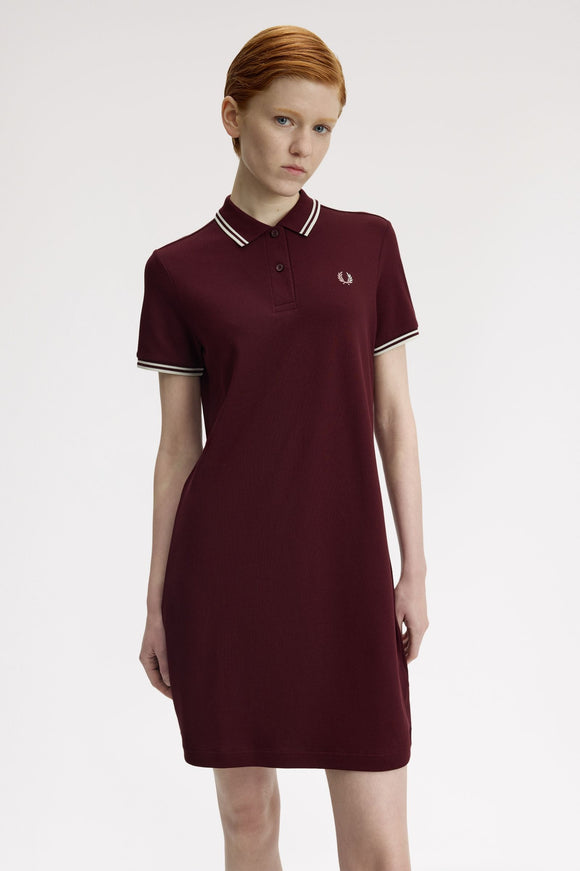 Fred Perry Twin Tipped Polo Dress Oxblood – DeadRockers