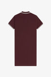 Fred Perry Twin Tipped Polo Dress Oxblood