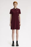Fred Perry Twin Tipped Polo Dress Oxblood