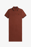 Fred Perry Twin Tipped Polo Dress Whiskey Brown/Black