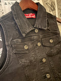 Distressed Back Denim Vest