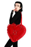 Red PVC Heart Tote
