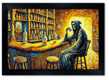 Death Drinks Art Print