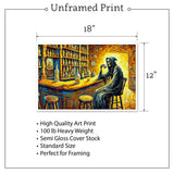 Death Drinks Art Print