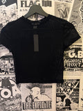 Sheer Black Mesh Crop Top