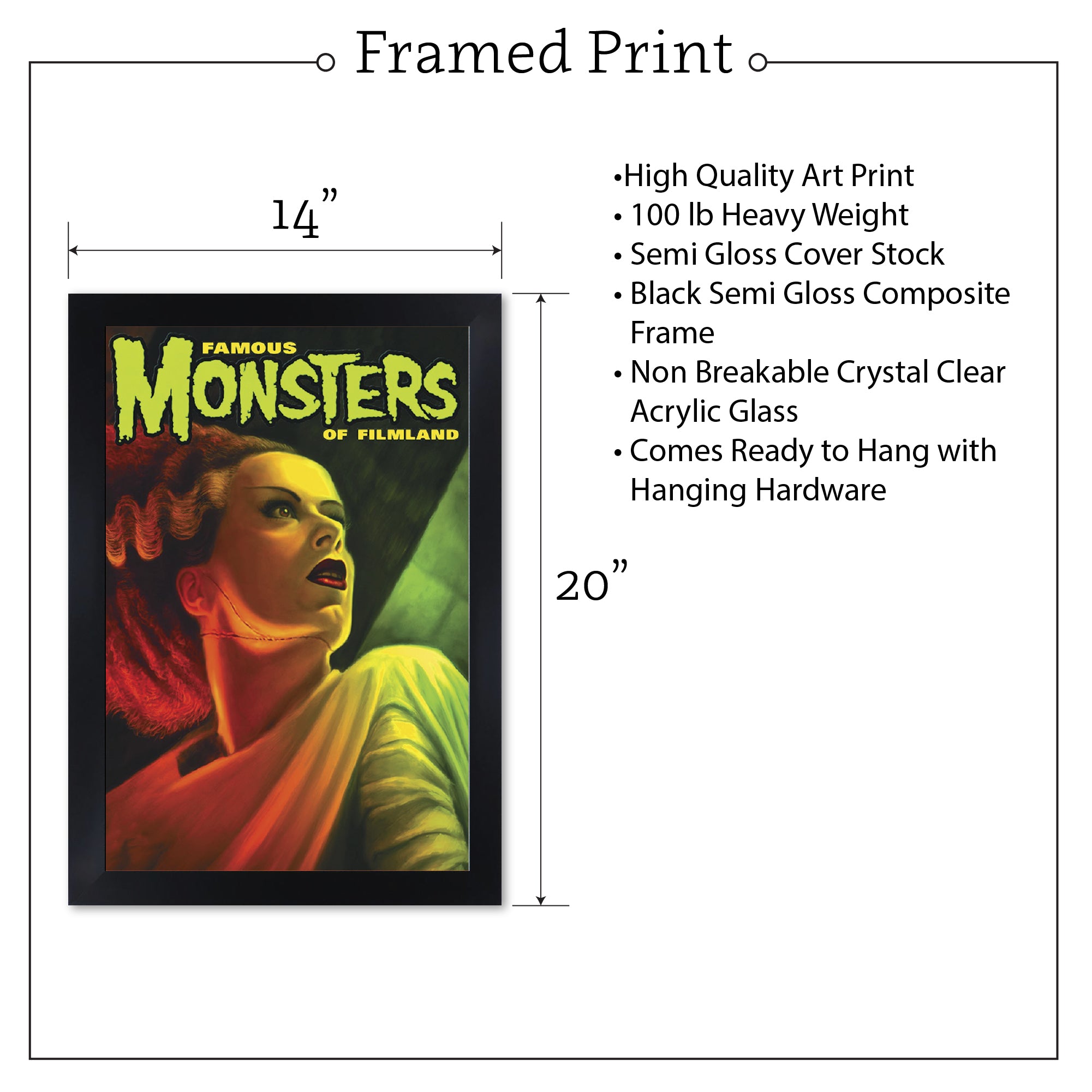Famous Monsters Fine Art Print – DeadRockers