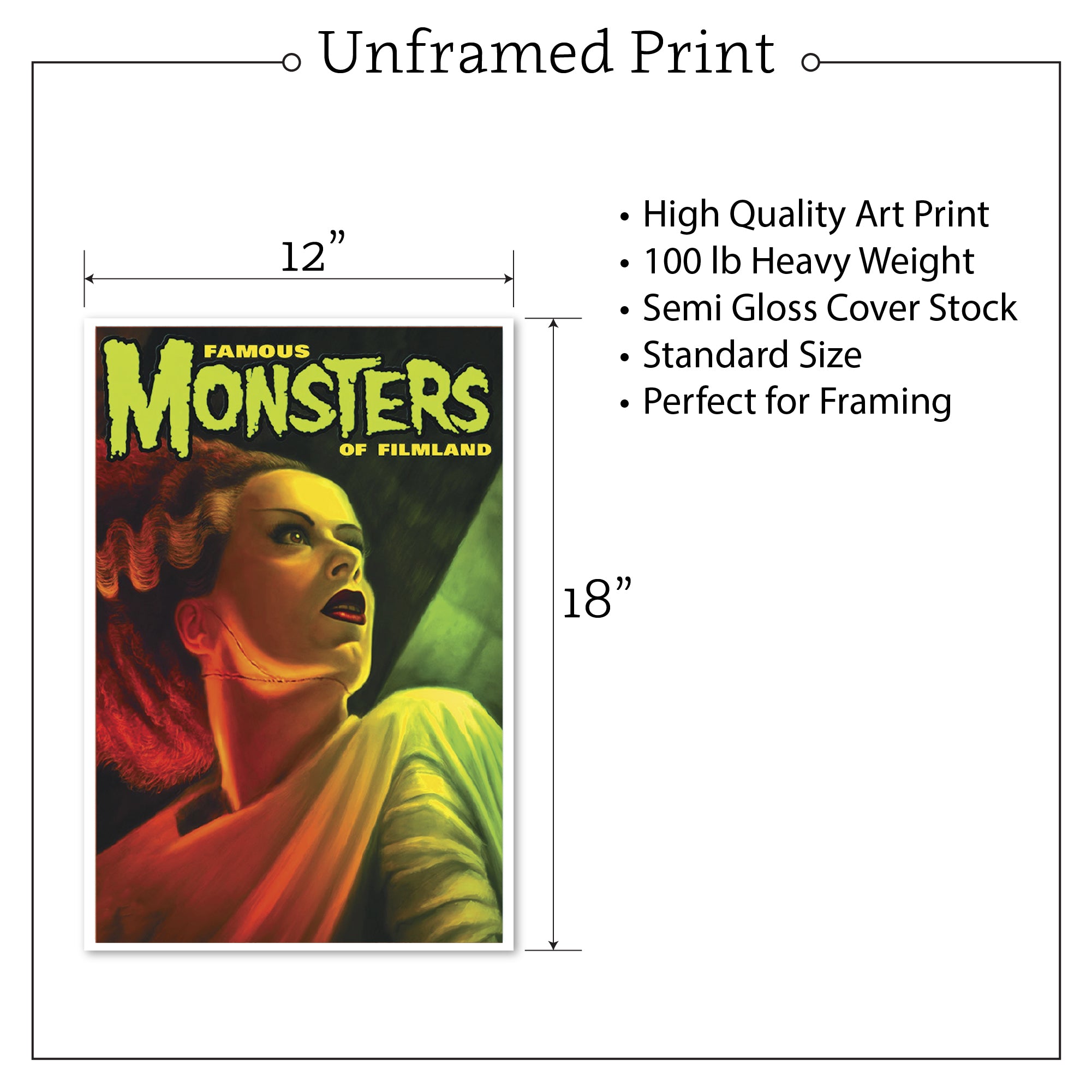 Famous Monsters Fine Art Print – DeadRockers