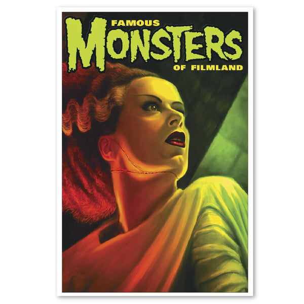 famous monsters Famous Monsters Fine Art Print