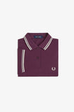Fred Perry Womens Polo Plum / Ecru