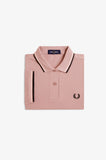 Fred Perry Womens Polo Dusty Rose Pink / Silky Peach / Black