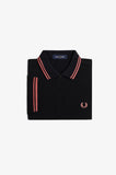 Fred Perry Womens Polo Black / Putty Pink