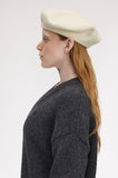 Fred Perry Ecru Wool Beret