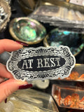 At Rest Sticker