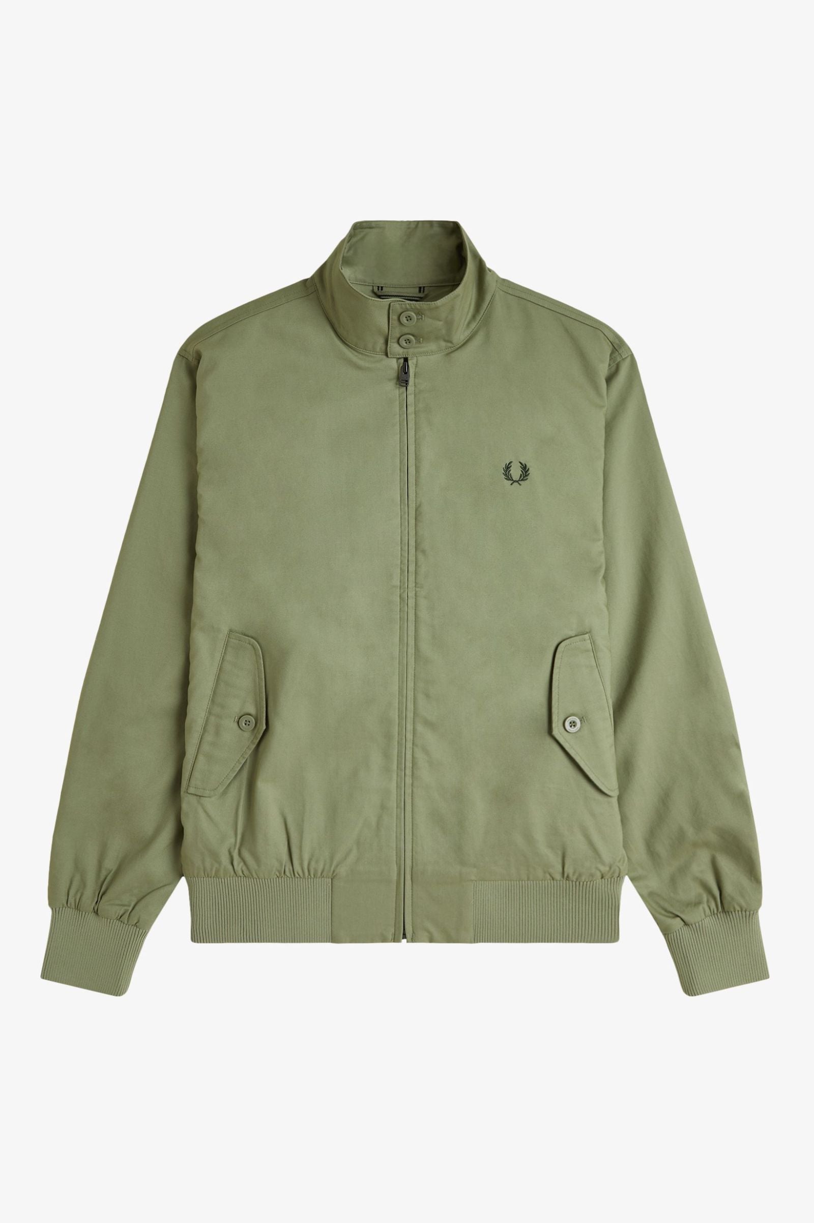 Fred Perry Classic Black Harrington Jackets Olive Mint – DeadRockers