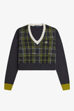 Fred Perry Tartan Panel Jumper