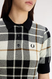 Fred Perry Bouclé Tartan Knitted Shirt