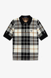 Fred Perry Bouclé Tartan Knitted Shirt