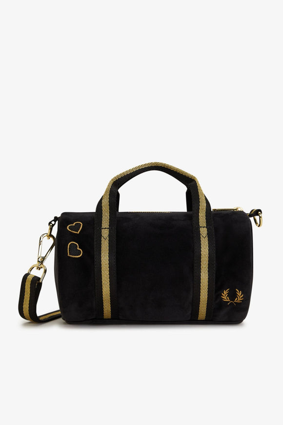 Fred Perry Amy Mini Velour Barrel Bag