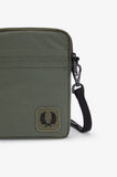 Fred Perry Nylon Badge Small Side Bag Green
