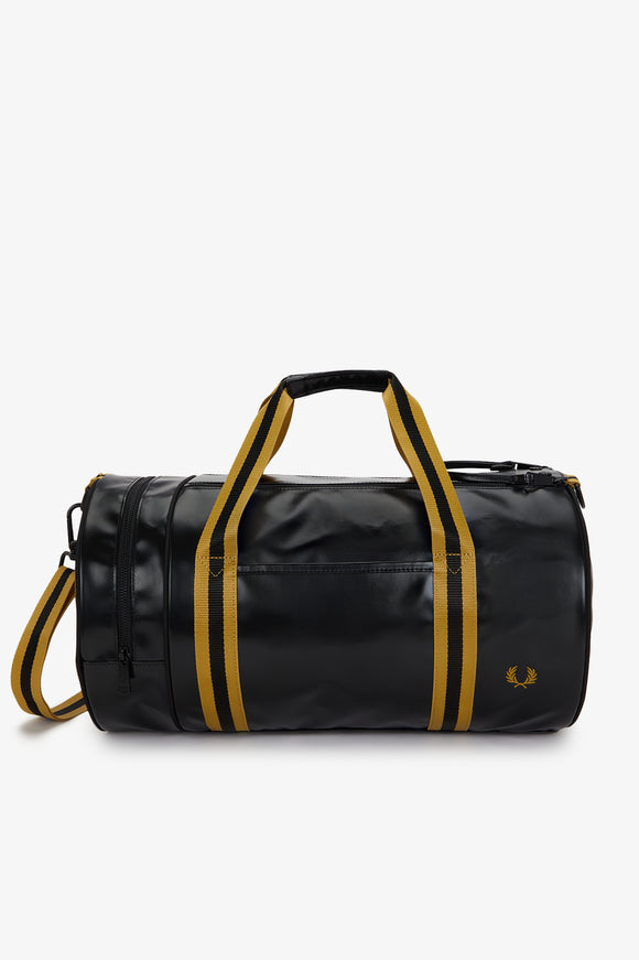 FRED PERRY ドラムバッグ ブラック/イエロー Fred Perry Classic Mini Barrel Bag Navy/Grassroots – DeadRockers