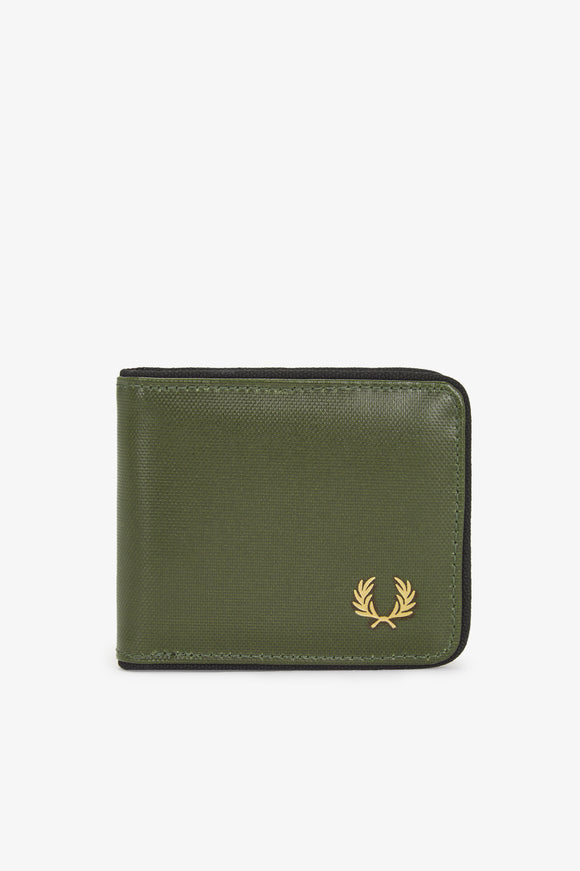 Fred Perry Coated Billfold Uniform Green