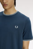 Fred Perry Twin Tipped T-Shirt Mod Blue / Slate