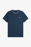 Fred Perry Twin Tipped T-Shirt Mod Blue / Slate