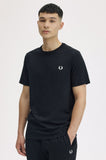 Fred Perry Black Crew Neck T-Shirt