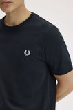 Fred Perry Black Crew Neck T-Shirt