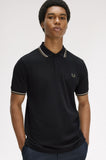 Fred Perry Polo Black // Oatmeal // Laurel Wreath Green