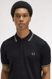 Fred Perry Polo Black // Oatmeal // Laurel Wreath Green