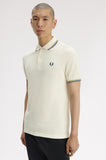 Fred Perry Polo Ecru / Apple / Mod Blue
